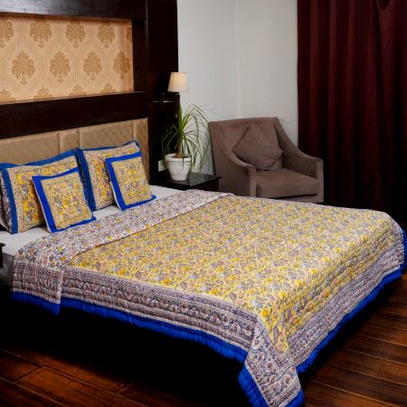 Royal Marigold Cotton Quilt